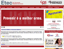 Tablet Screenshot of etepiracicaba.org.br
